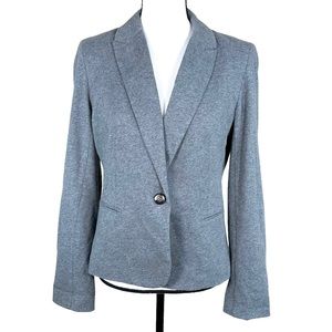 British Khaki Gray One Button Blazer